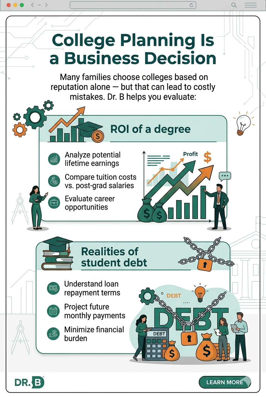 College Planning Is a Business Decision<br />
